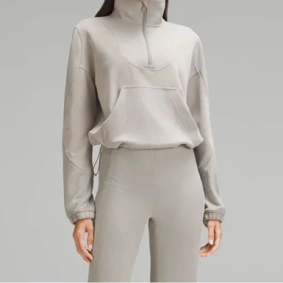 Lululemon | Ribbed Softstreme Jacket | US W 4 | Riverstone - Picture 1 of 5